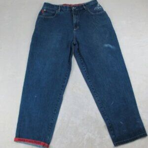 School Of Hard Knocks Pants Mens 38 Blue Denim Jeans SOHK Baggy Hip Hop 38X31*